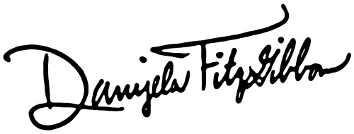 Danijela FitzGibbon Wedding florist signature